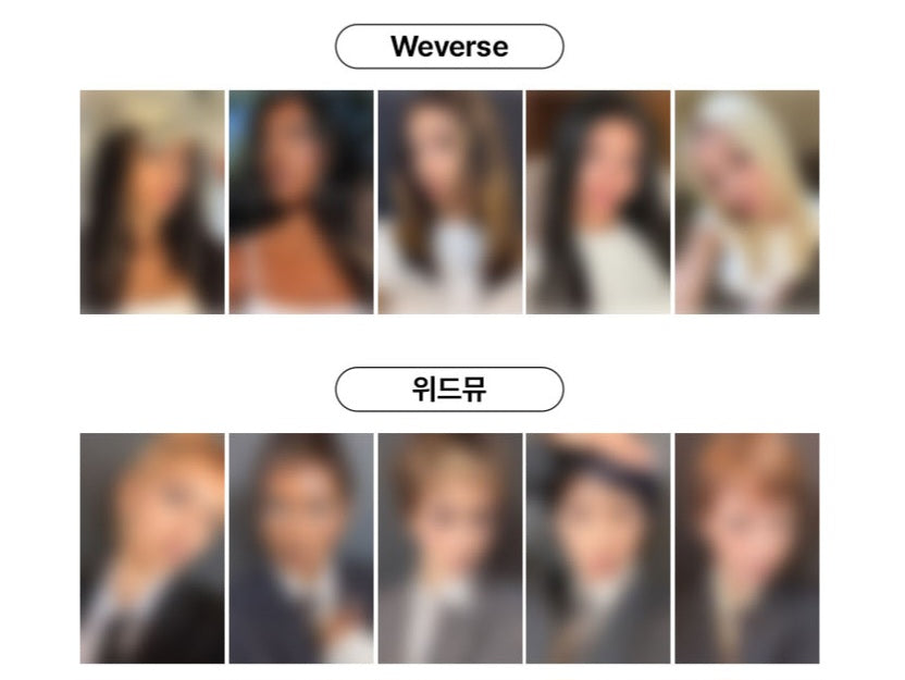 KATSEYE 'WILD' LUCKYDRAW WITHMUU,WEVERSE SHOP
