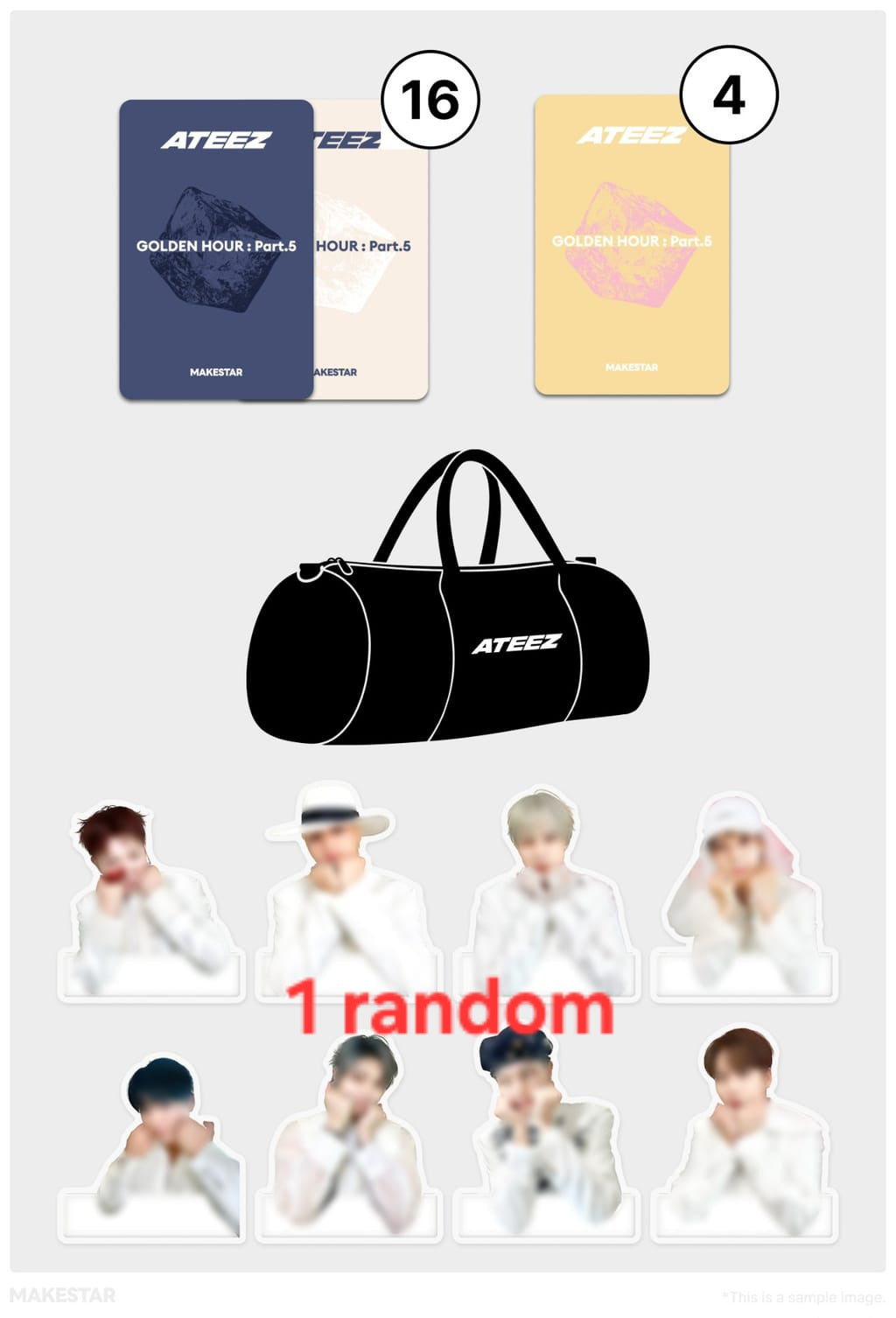 ATEEZ(에이티즈) 14TH MINI ALBUM [GOLDEN HOUR : Part.5] (CDP VER.) MAKESTAR LUCKY DRAW EVENT