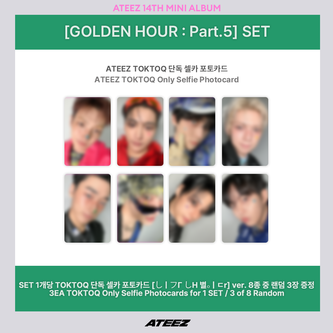 ATEEZ - 14TH MINI ALBUM [GOLDEN HOUR : Part.5] <BAD> POB