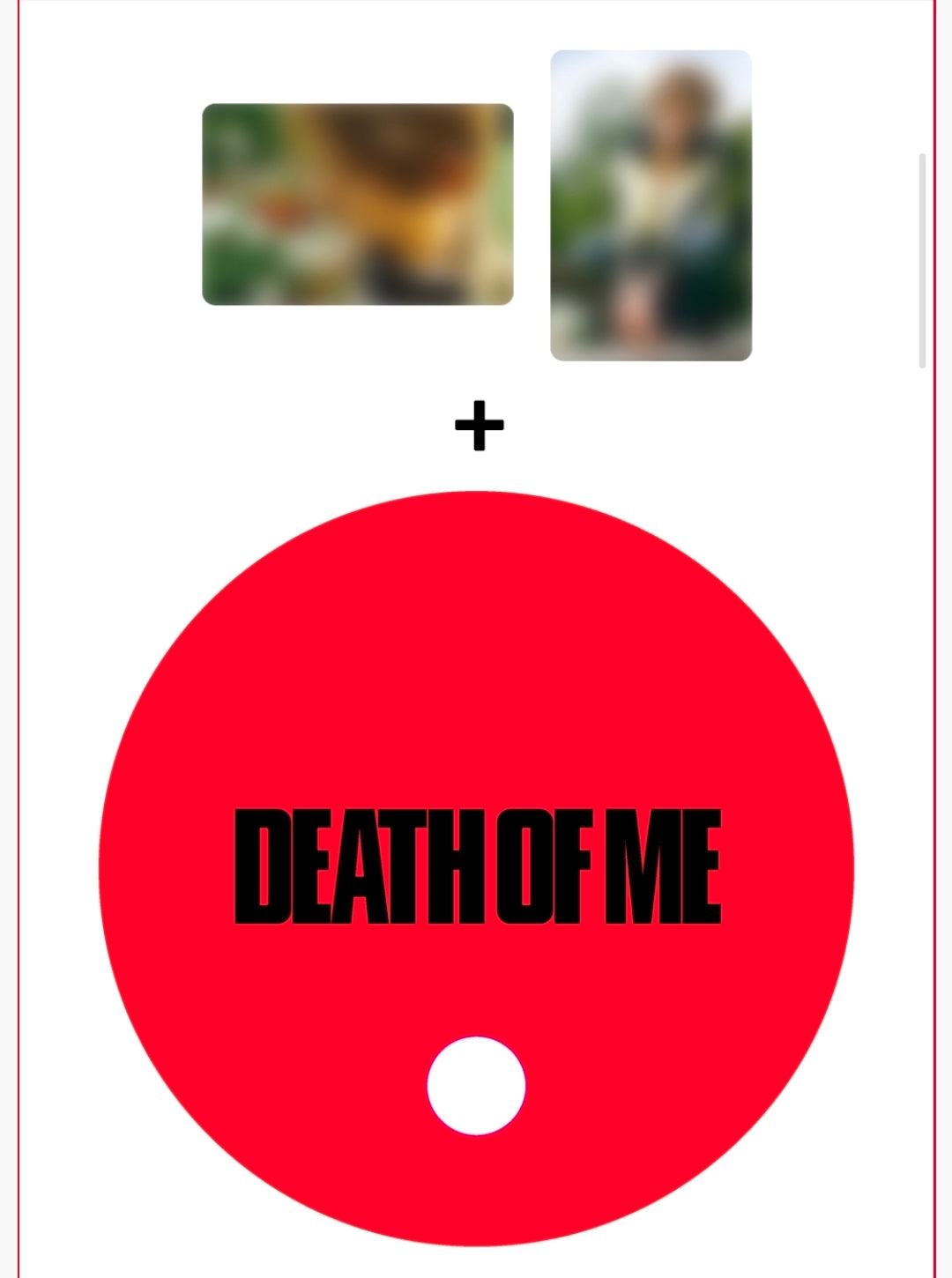 EVAN 1st Mini Album 'DEATH OF ME' POB