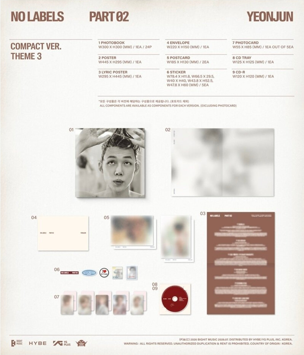 연준 YEONJUN 'NO LABELS: PART 02 (Compact Ver.)