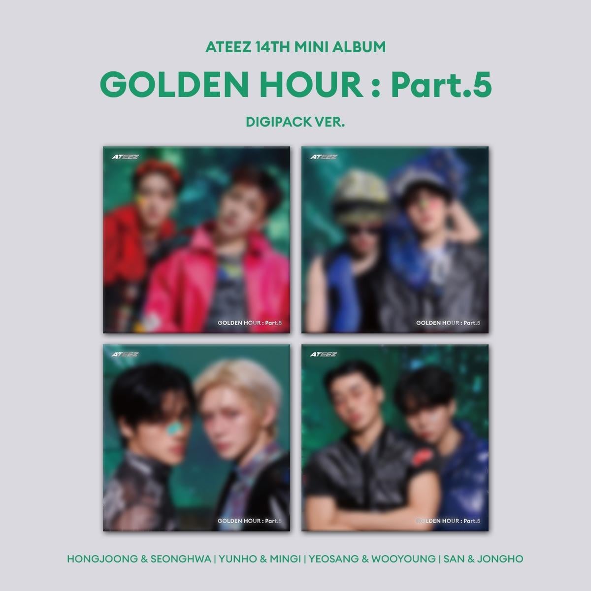 ATEEZ(에이티즈) 미니 14집 [GOLDEN HOUR : Part.5] (DIGIPACK UNIT VER.)