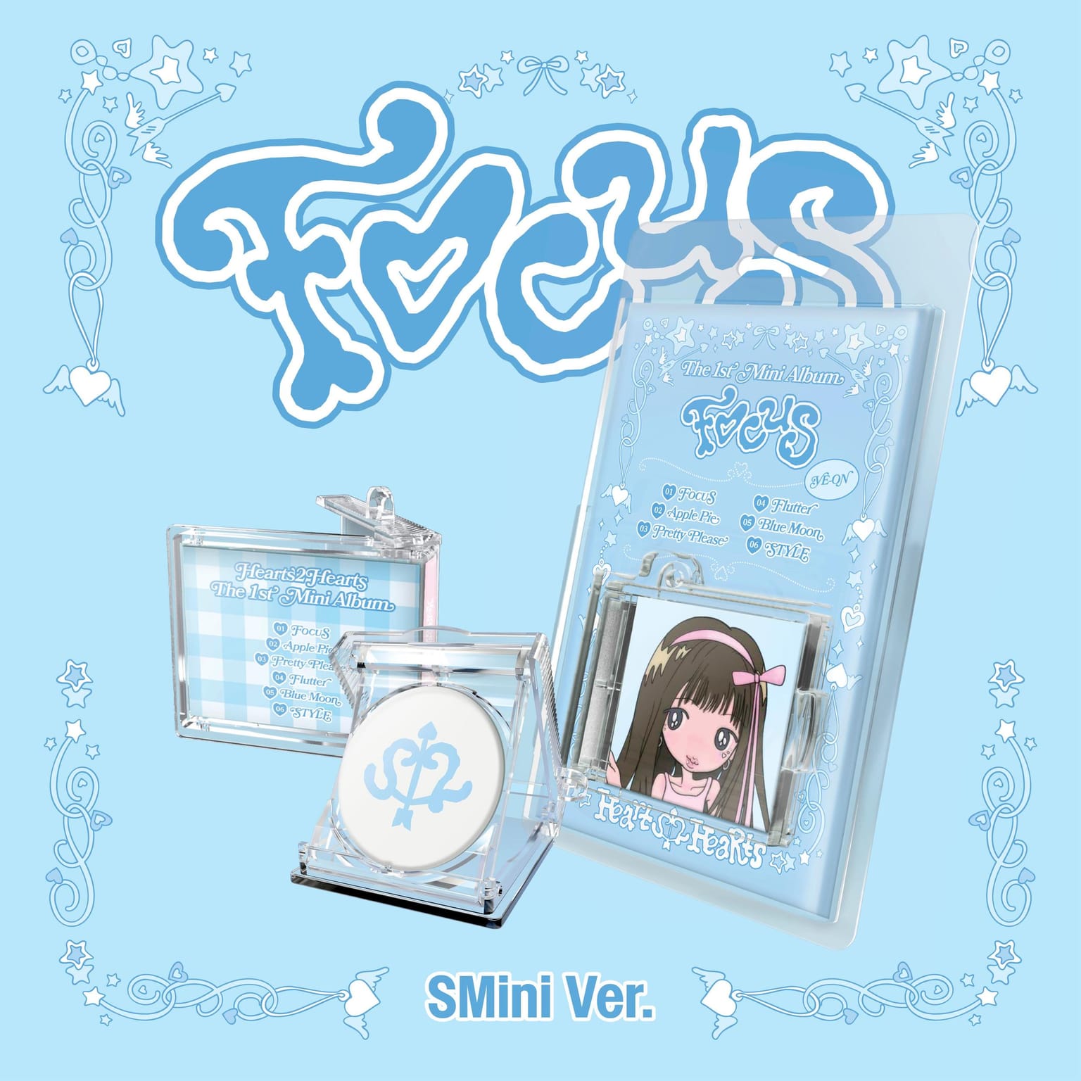 하츠투하츠 (Hearts2Hearts) - 미니앨범 1집 [FOCUS] (SMini Ver.) (SMART ALBUM)