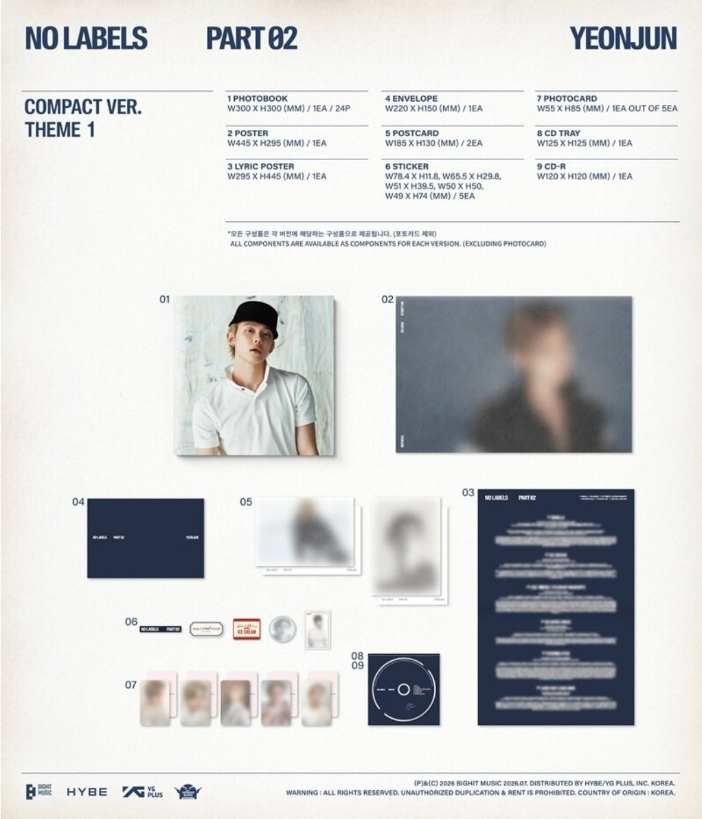 연준 YEONJUN 'NO LABELS: PART 02 (Compact Ver.)
