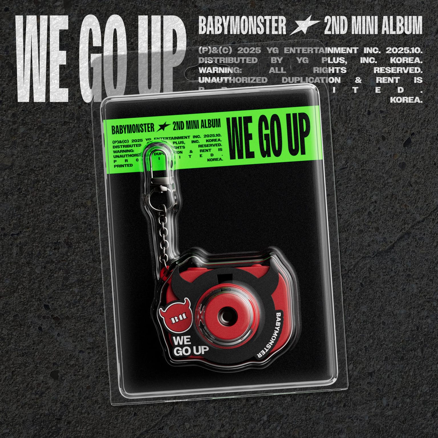 베이비몬스터 (BABYMONSTER) - 미니앨범 2집 [WE GO UP] MINI BEAM KEYRING Ver.