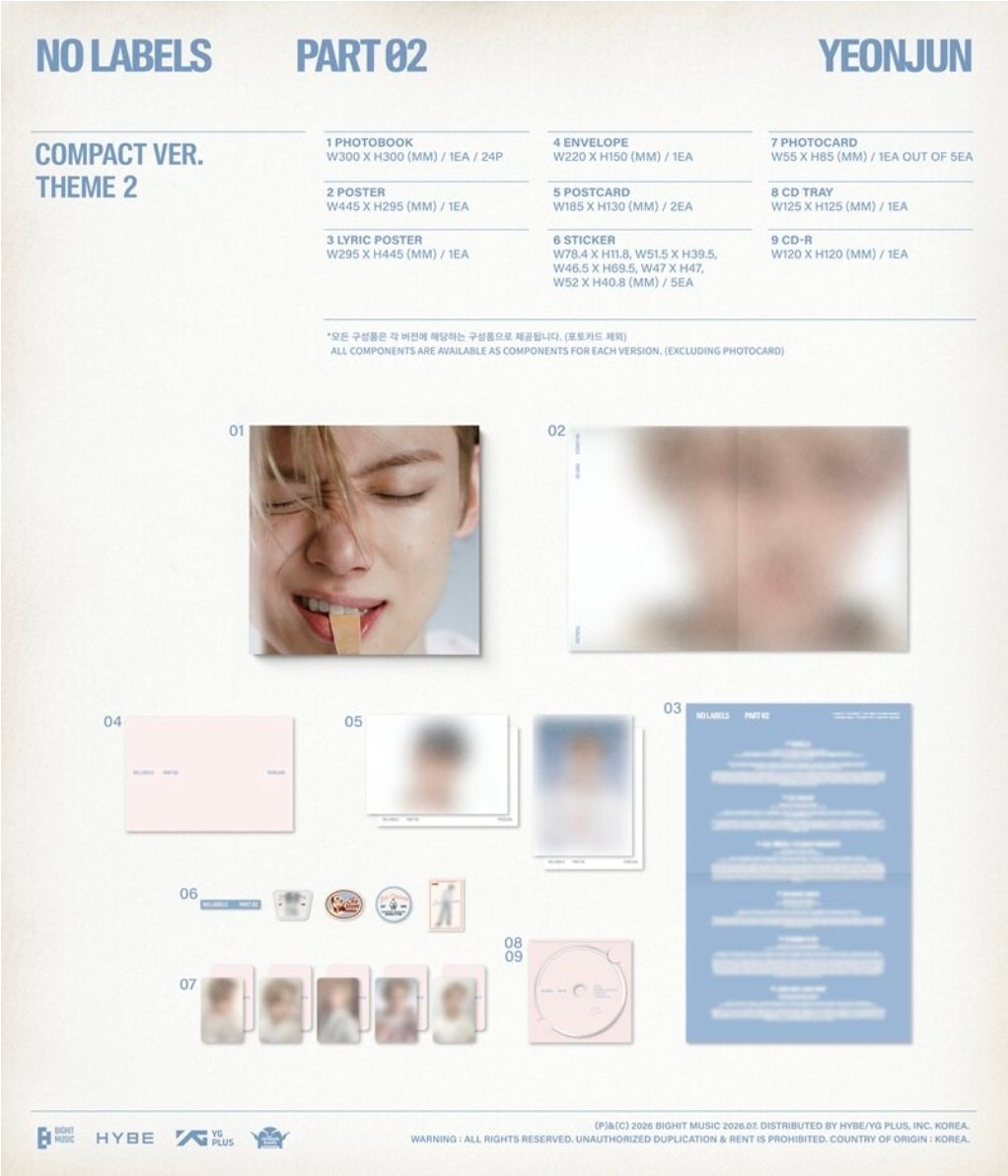 연준 YEONJUN 'NO LABELS: PART 02 (Compact Ver.)