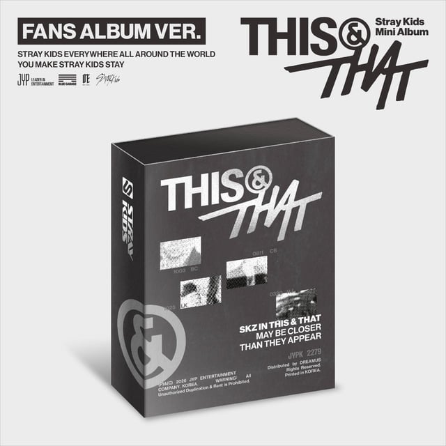 Stray Kids (스트레이 키즈) 미니앨범 [THIS & THAT] (FANS ALBUM VER.)