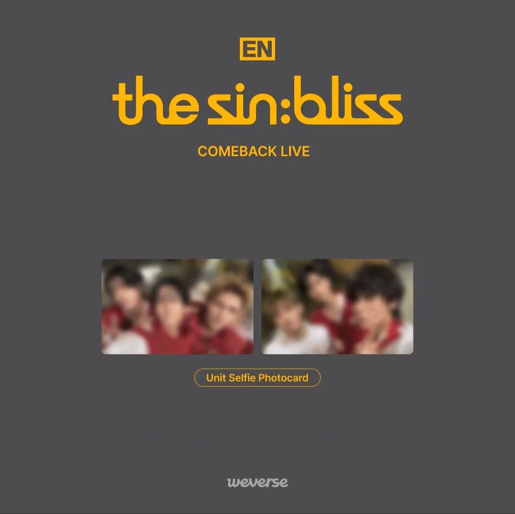 ENHYPEN COMEBACK LIVE with THE SIN : BLISS