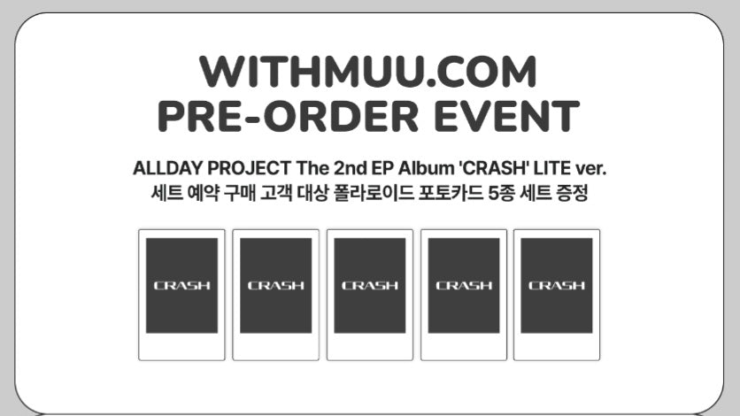 ALLDAY PROJECT The 2nd EP Album 'CRASH' POB